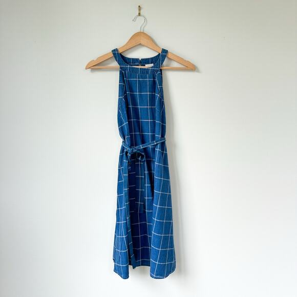 a new day Blue Plaid Mini Dress - Picture 2 of 7